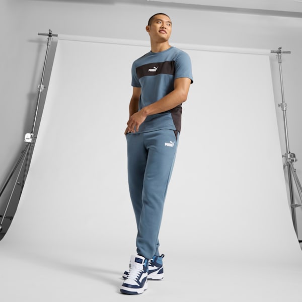 PUMA Power Men's Colorblock Tee, Gray Skies, extralarge