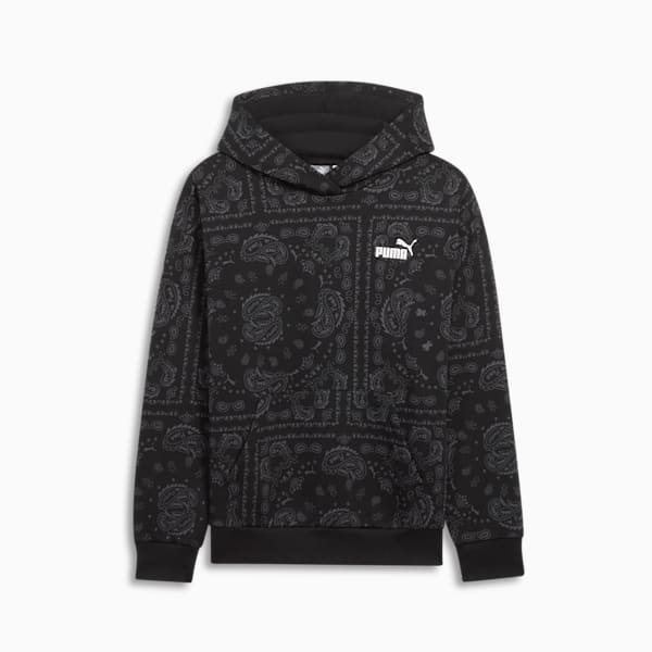 Sudadera con capucha ESS+ Paisley AOP para mujer, PUMA Black, extralarge