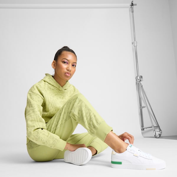 ESS+ Paisley AOP Women's Sweatpants, Pistachio, extralarge
