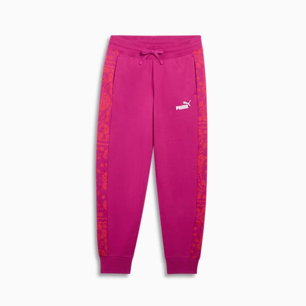Pants ESS+ Paisley AOP para mujer, Magenta Gleam, extralarge