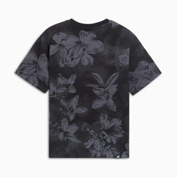 Playera con estampado integral para mujer ESS+ Floral, PUMA Black, extralarge