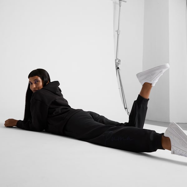 Pants para mujer Script Logo, PUMA Black, extralarge