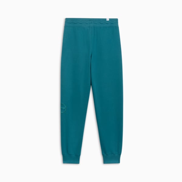 Script Logo Women's Sweatpants, Cold Green, extralarge