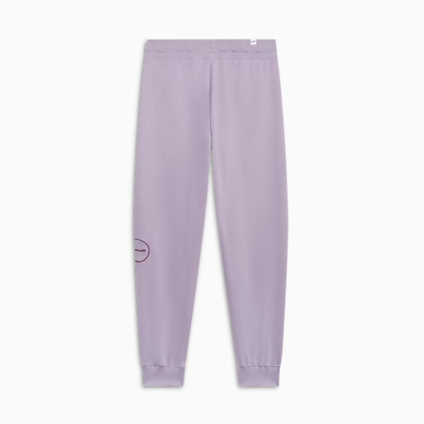 Script Logo Women's Sweatpants, Pale Plum, extralarge