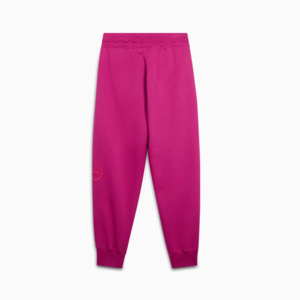 Script Logo Women's Sweatpants, Magenta Gleam, extralarge