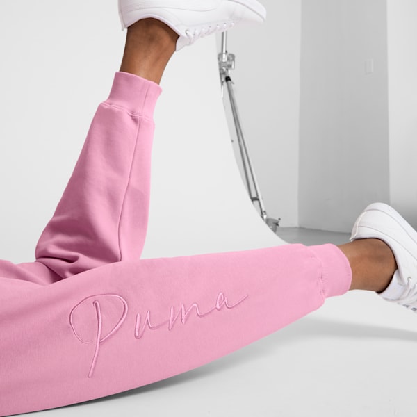 Script Logo Women's Sweatpants, Mauved Out, extralarge