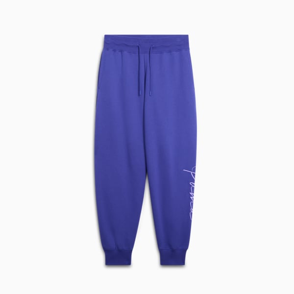 Script Logo Women's Sweatpants, Lapis Lazuli, extralarge