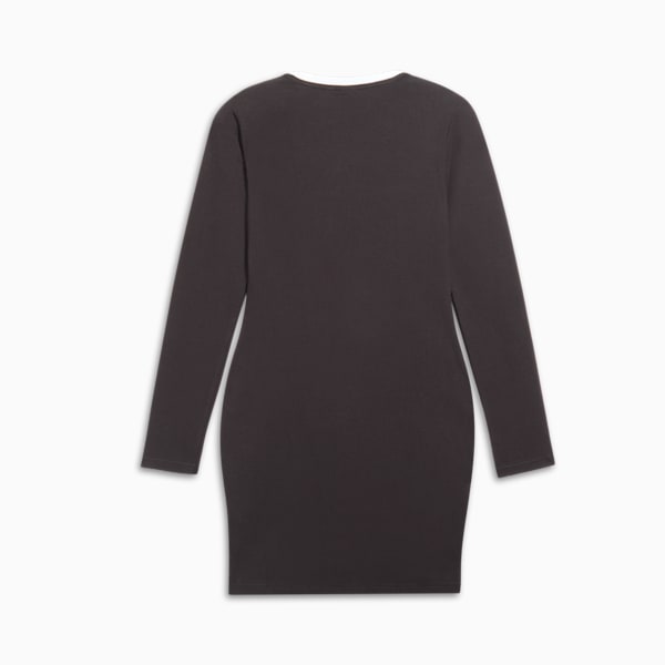 HER Long Sleeve Trim Women's Dress, PUMA Black, extralarge