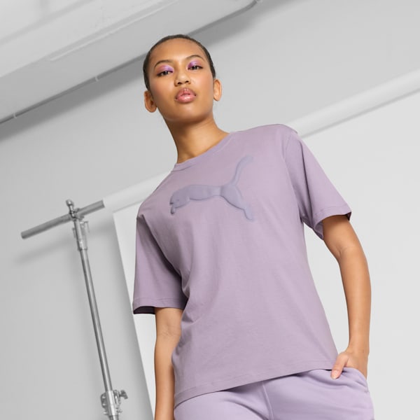 Camiseta HER para mujer, Pale Plum, extralarge
