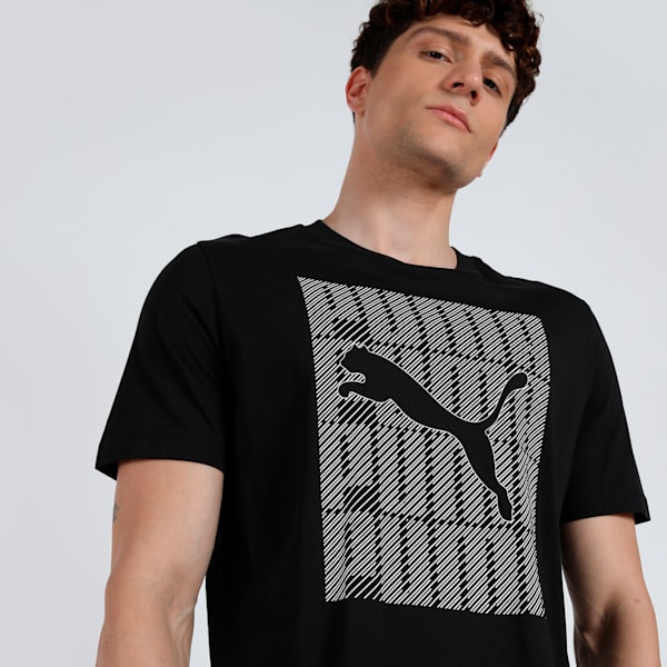 Graphics Wording Men's Tee, PUMA Black, extralarge-IND