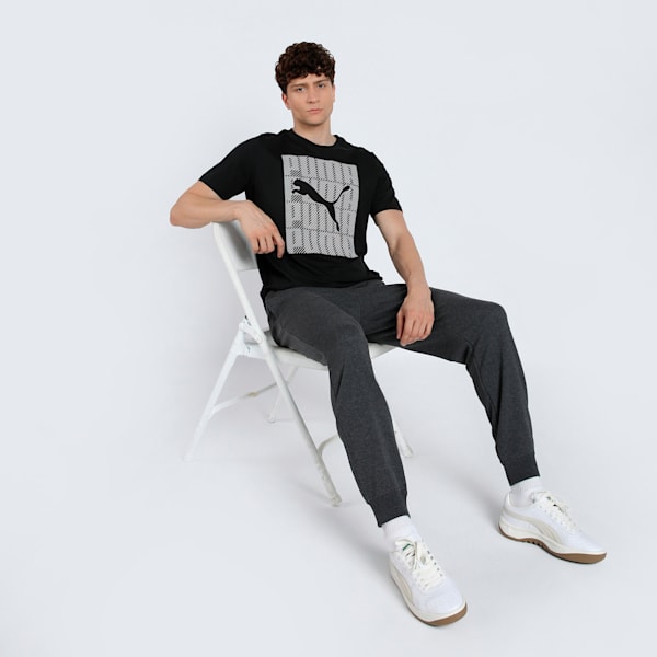 Graphics Wording Men's Tee, PUMA Black, extralarge-IND