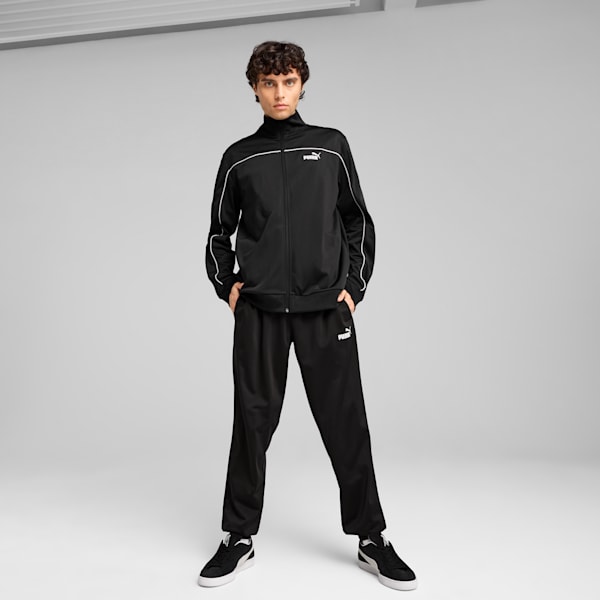 Men's Poly Piping Tracksuit, PUMA Black, extralarge-IND
