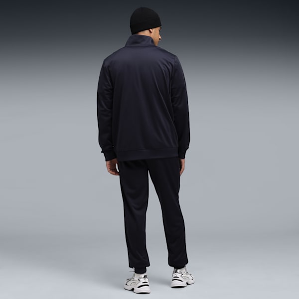 Men's Poly Tape Tracksuit, New Navy, extralarge-IND