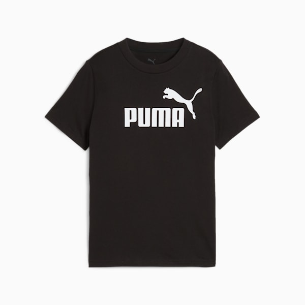 Essentials No. 1 Logo Big Kids' Tee, PUMA Black, extralarge