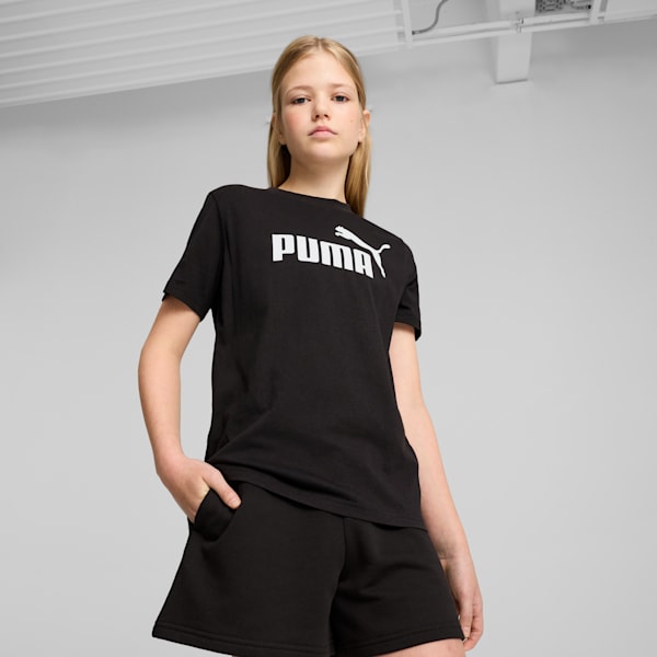 Essentials No. 1 Logo Big Kids' Tee, PUMA Black, extralarge
