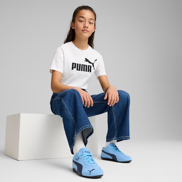 Essentials No. 1 Logo Big Kids' Tee, PUMA White, extralarge