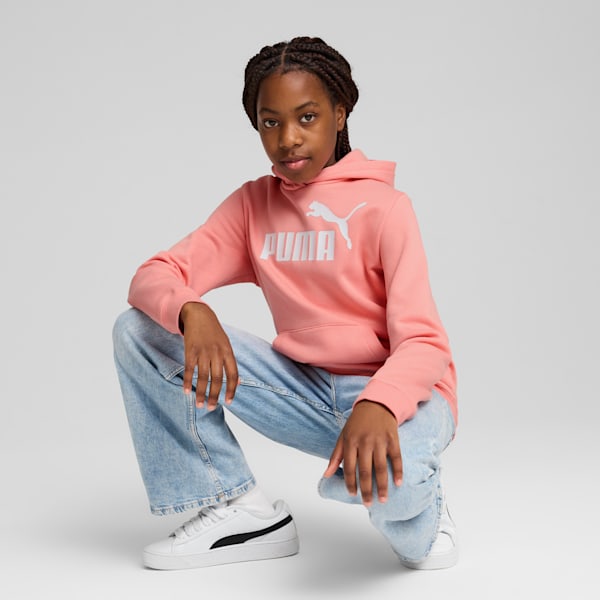 Essentials No. 1 Logo Big Kids' Hoodie, Pink Fruit, extralarge