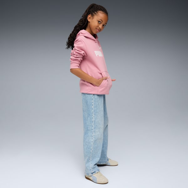 Sudadera con capucha para niños grandes logotipo Essentials No. 1, Poised Pink, extralarge