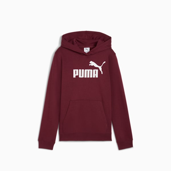 Essentials No. 1 Logo Big Kids' Hoodie, Ruby Shimmer, extralarge