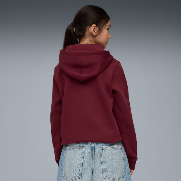 Essentials No. 1 Logo Big Kids' Hoodie, Ruby Shimmer, extralarge