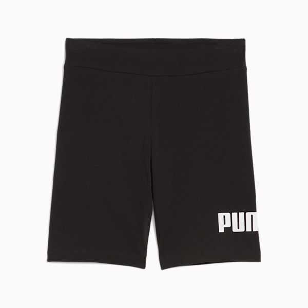 Essentials No. 1 Logo Big Kids' Short Leggings, PUMA Black, extralarge