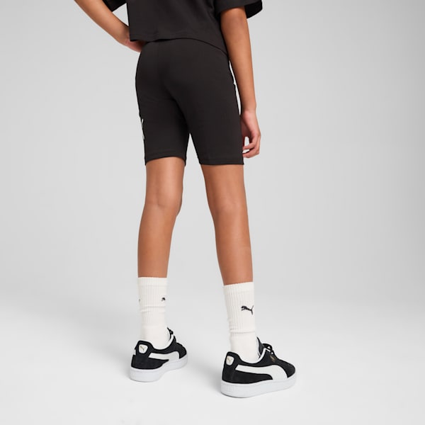 Essentials No. 1 Logo Big Kids' Short Leggings, PUMA Black, extralarge