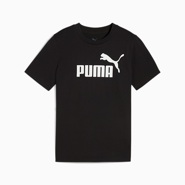 Essentials No. 1 Logo Big Kids' Tee, PUMA Black, extralarge