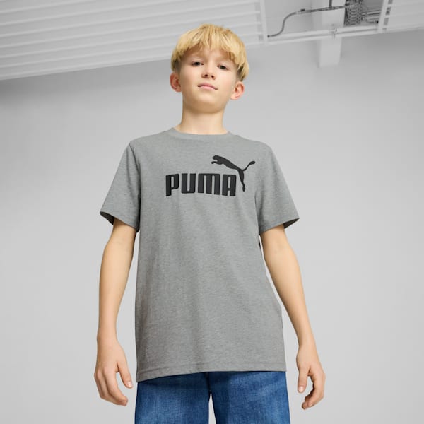 Essentials No. 1 Logo Big Kids' Tee, Medium Gray Heather, extralarge