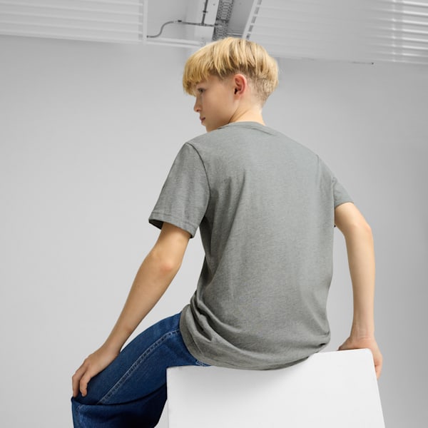 Essentials No. 1 Logo Big Kids' Tee, Medium Gray Heather, extralarge