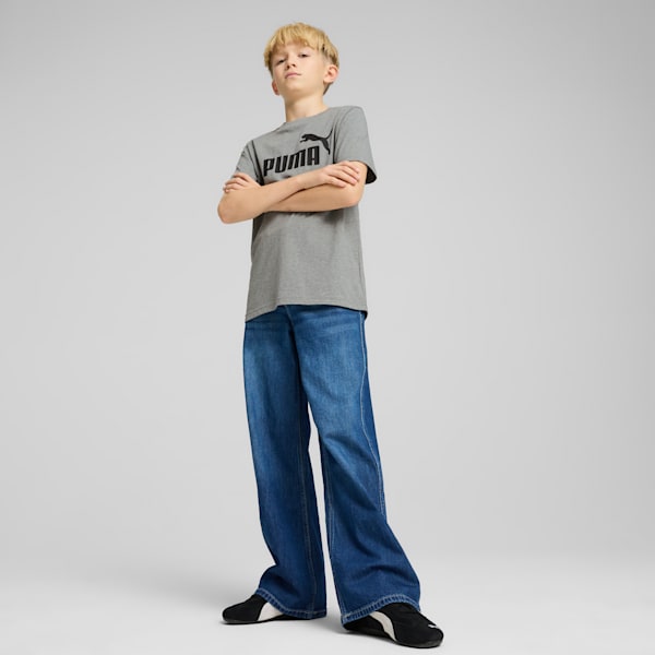 Essentials No. 1 Logo Big Kids' Tee, Medium Gray Heather, extralarge