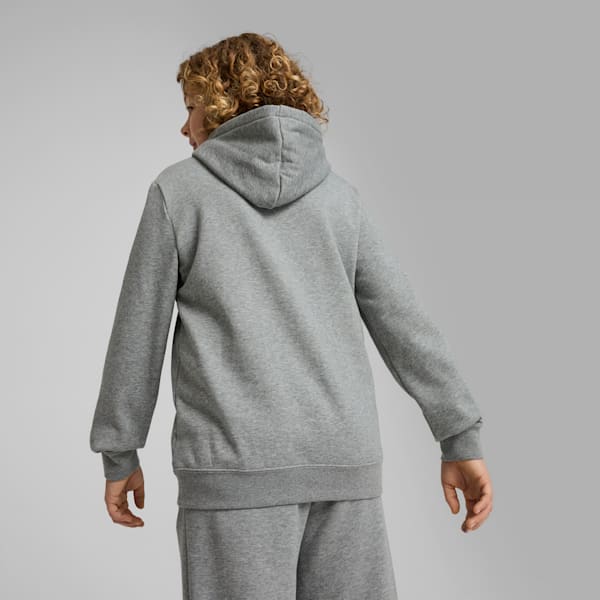 Essentials No. 1 Logo Big Kids' Fleece Hoodie, Medium Gray Heather, extralarge