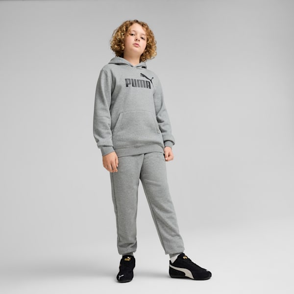 Essentials No. 1 Logo Big Kids' Fleece Hoodie, Medium Gray Heather, extralarge