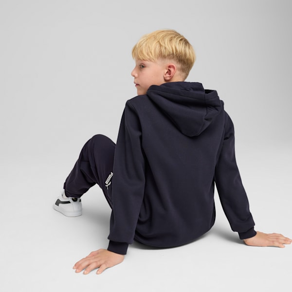 Chandail à capuchon en molleton Essentials Enfant et adolescent, New Navy, extralarge
