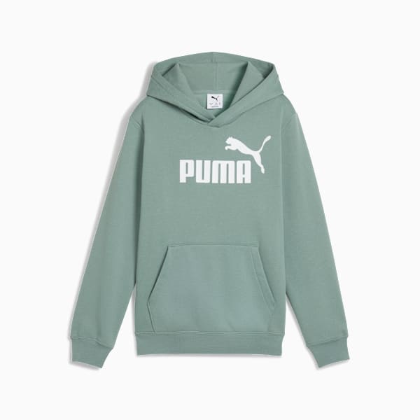 Chandail à capuchon en molleton Essentials Enfant et adolescent, Green Moon, extralarge