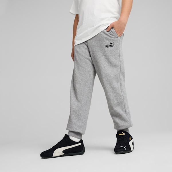 Essentials No. 1 Logo Big Kids' Fleece Sweatpants, Medium Gray Heather, extralarge