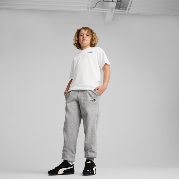 Essentials No. 1 Logo Big Kids' Fleece Sweatpants, Medium Gray Heather, extralarge