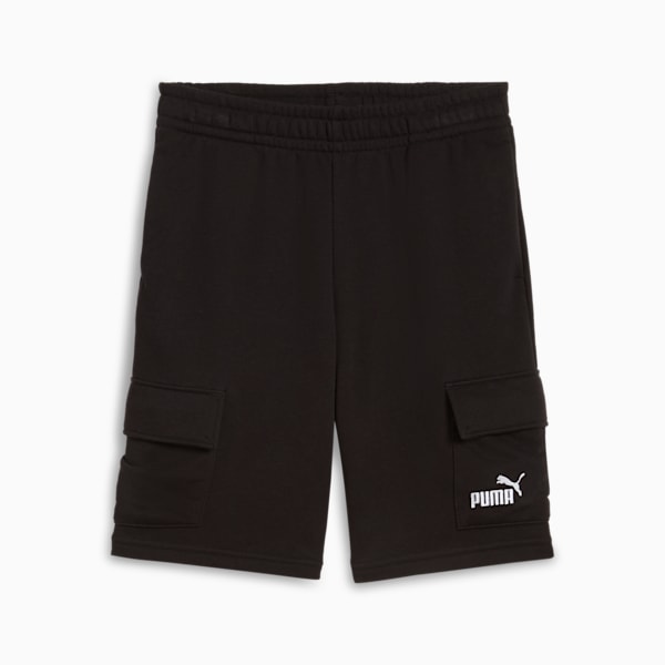 Essentials No. 1 Logo Big Kids' Cargo Shorts, PUMA Black, extralarge
