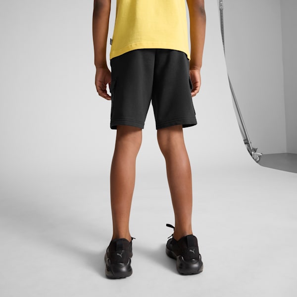 Essentials No. 1 Logo Big Kids' Cargo Shorts, PUMA Black, extralarge