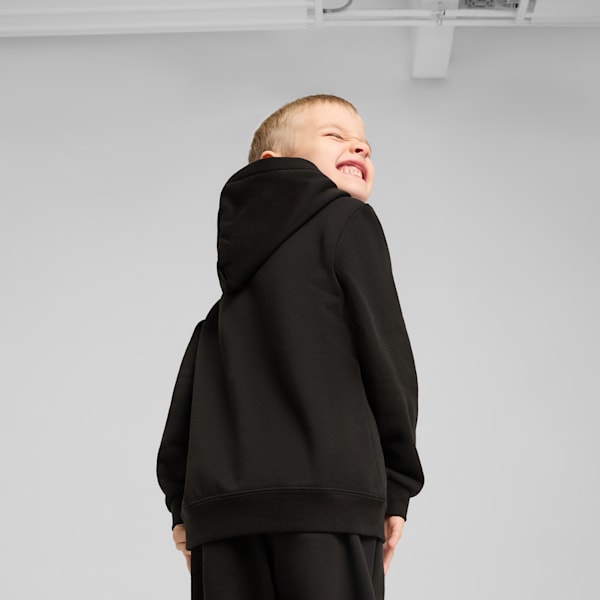 Essentials No. 1 Logo Little Kids' Fleece Hoodie, PUMA Black, extralarge