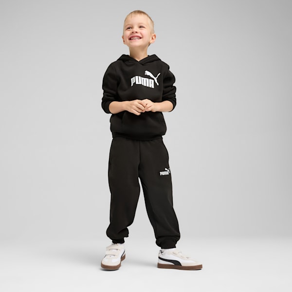 Essentials No. 1 Logo Little Kids' Fleece Hoodie, PUMA Black, extralarge