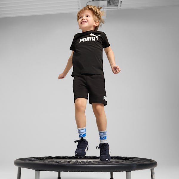 ESS No. 1 Logo Kid's Shorts, PUMA Black, extralarge-IND