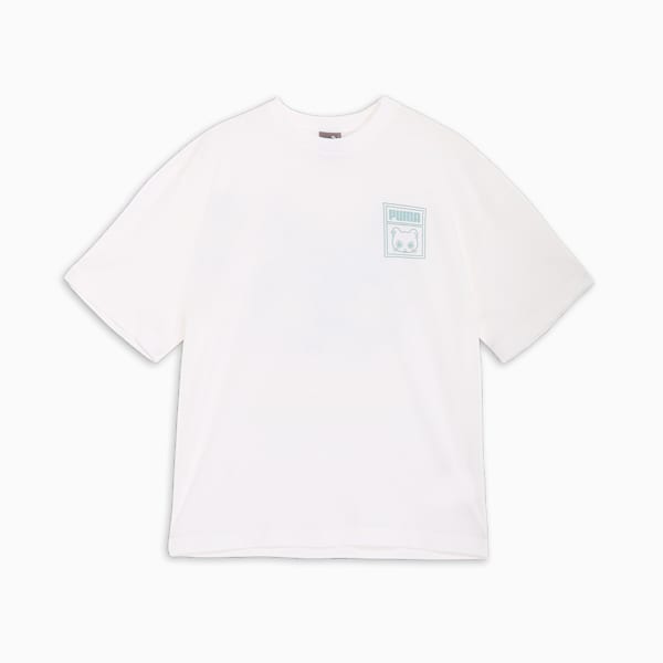 ユニセックス NEKO-san スーベニア オーバーサイズ 半袖 Tシャツ, PUMA White, extralarge-JPN
