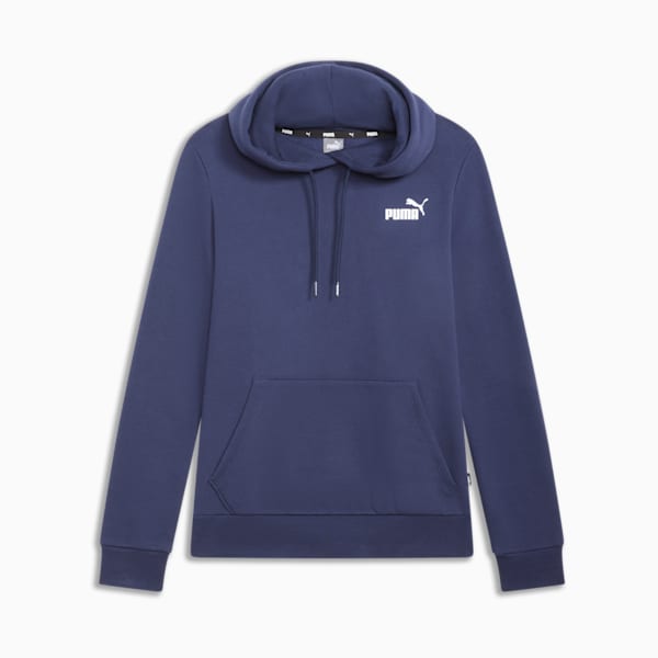 Sudadera con capucha ESS Small Logo para mujer, PUMA Navy, extralarge