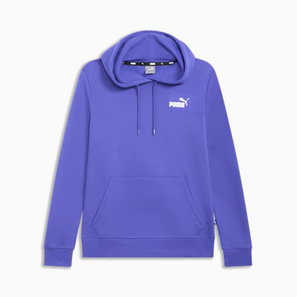 Sudadera con capucha ESS Small Logo para mujer, Lapis Lazuli, extralarge
