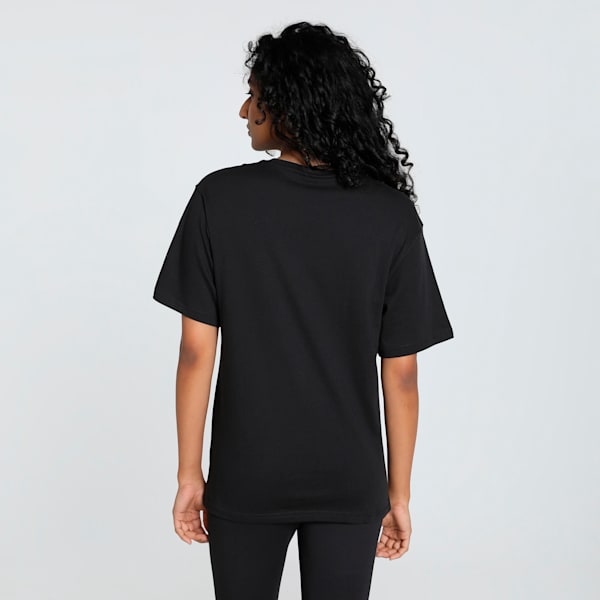 Women's Relaxed Fit Tee, PUMA Black, extralarge-IND