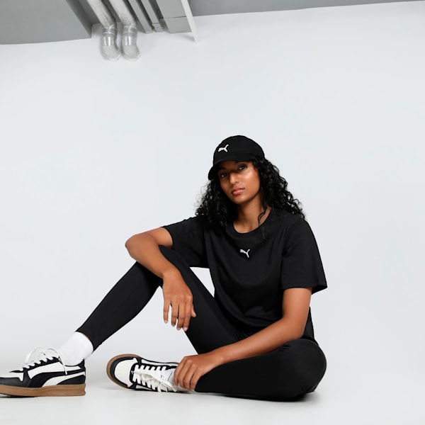 Women's Relaxed Fit Tee, PUMA Black, extralarge-IND