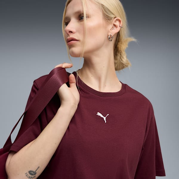 ESS Relaxed Tee Women, Ruby Shimmer, extralarge-GBR