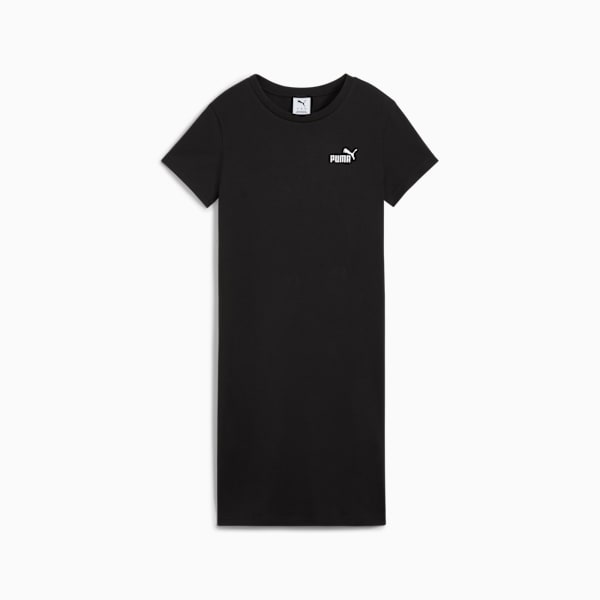 Essentials Pequeño logo n.º 1 vestido fino para mujer, PUMA Black, extralarge