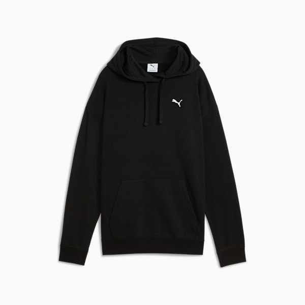 Sudadera holgada Essentials para mujer, PUMA Black, extralarge