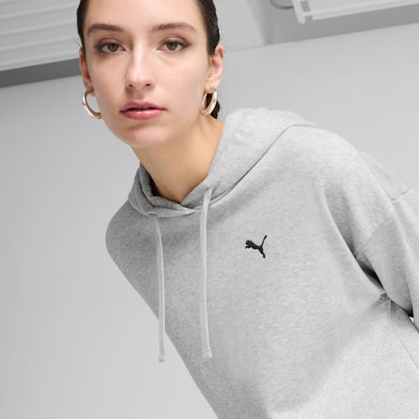 Sudadera holgada Essentials para mujer, Light Gray Heather, extralarge